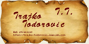 Trajko Todorović vizit kartica